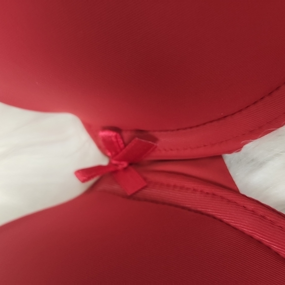 Ambrielle Full Coverage Lightly Lined T-Shirt Bra in Flame red - Picture 6 of 7